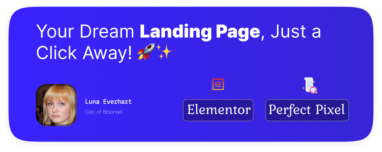 Order Elementor Landing Page Design