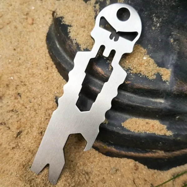 Tactical Skull Multi-Tool Keychain - Image 4