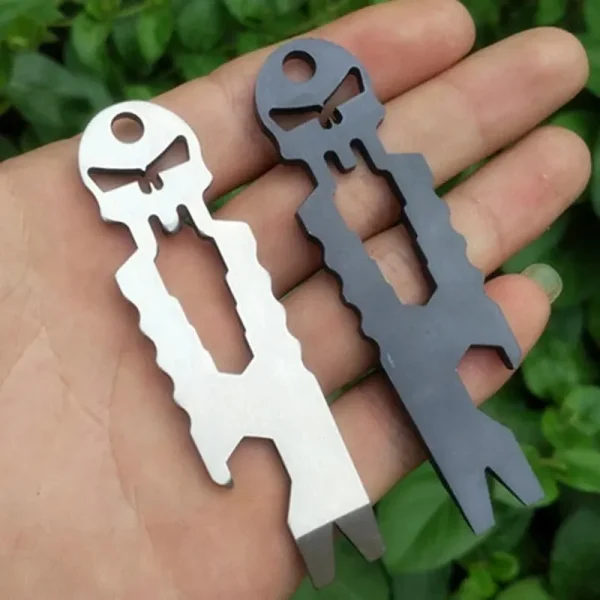 Tactical Skull Multi-Tool Keychain - Image 3