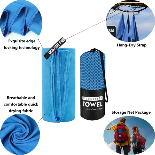 Quick-Dry Microfiber Sports Towel - Image 3