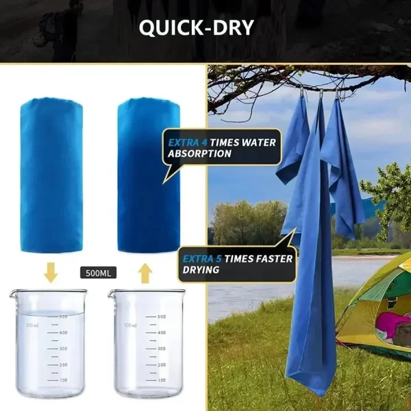 Quick-Dry Microfiber Sports Towel